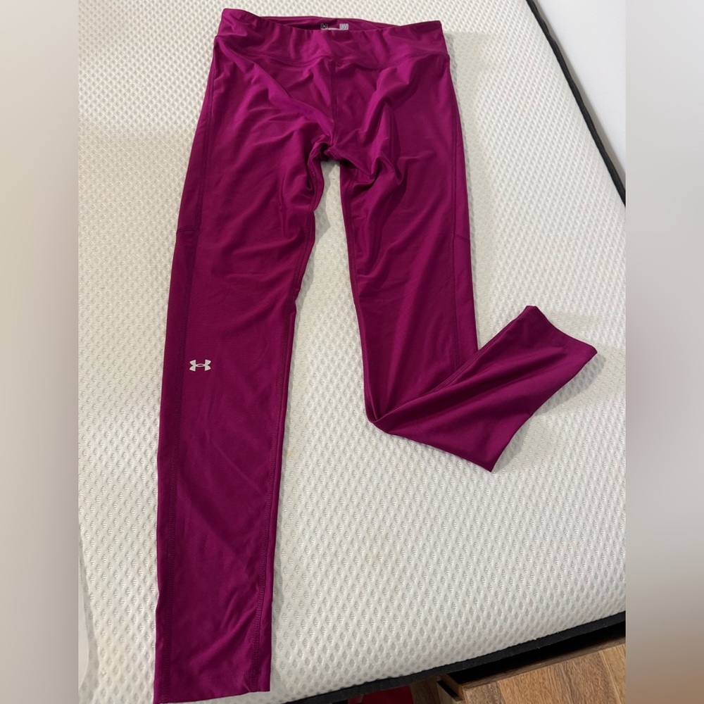Under Armour Magenta compression Heatgear Active Leggings